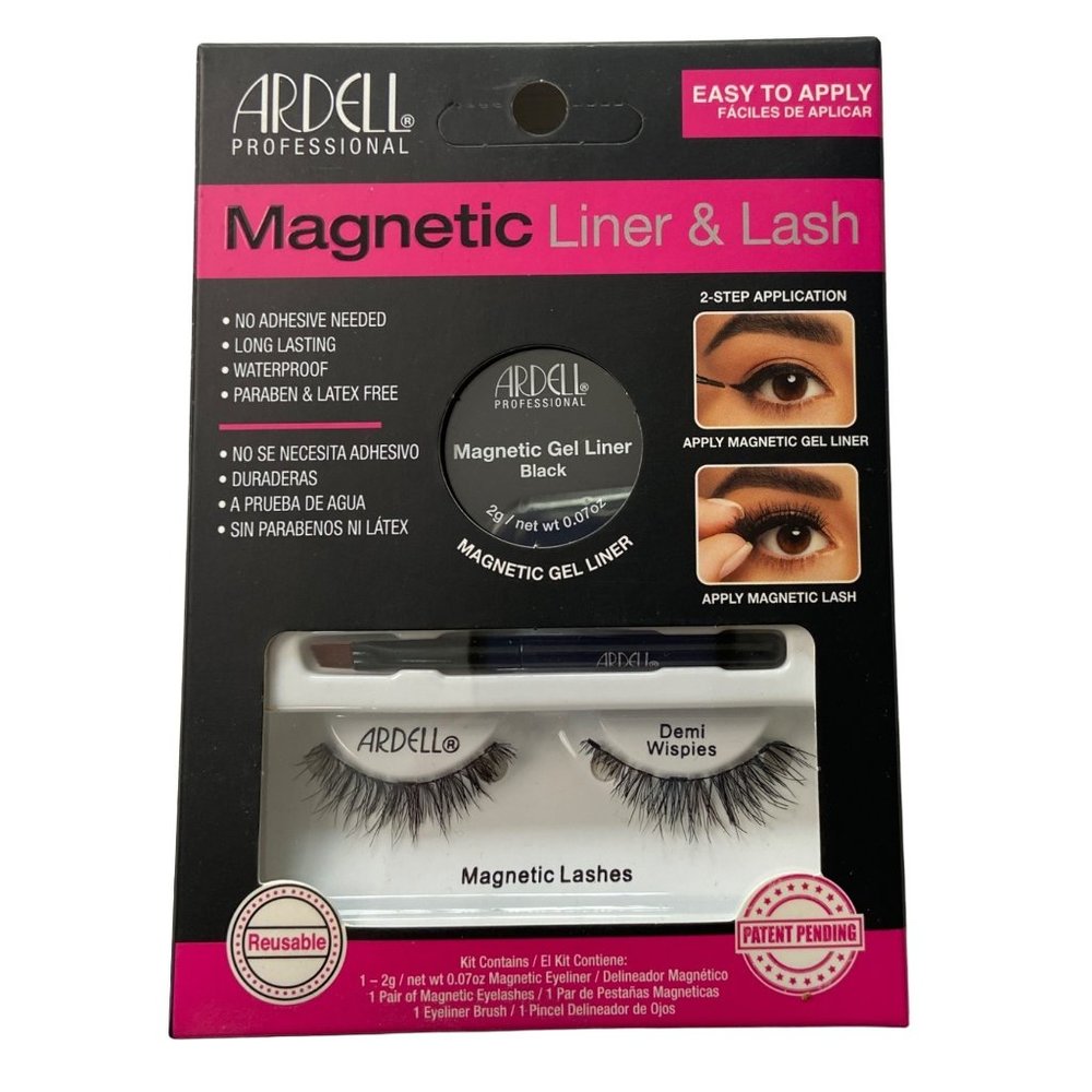 ARDELL, MAGNETIC LIQUID LINER & LASH KIT, WISPIES